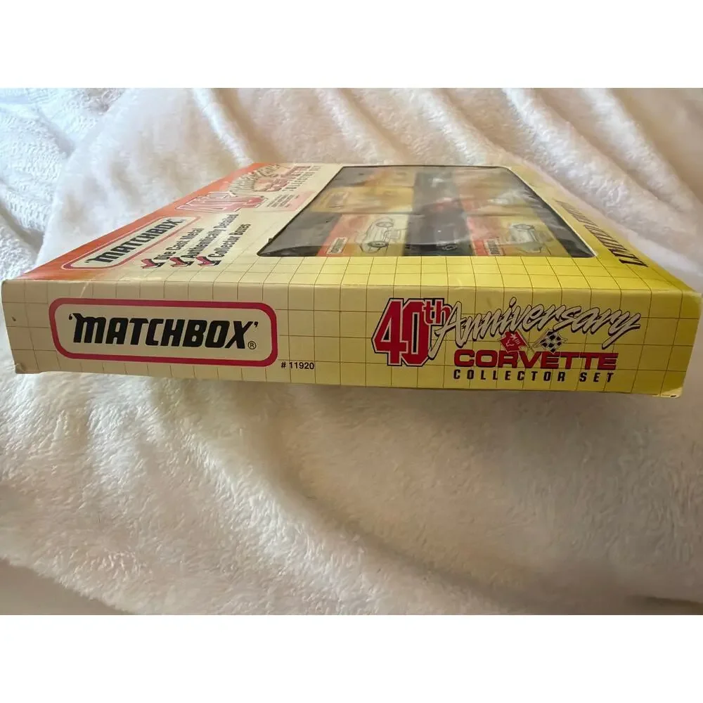 Matchbox 40th Anniversary Corvette Collector Set 5 Diecast Cars Limited Edition